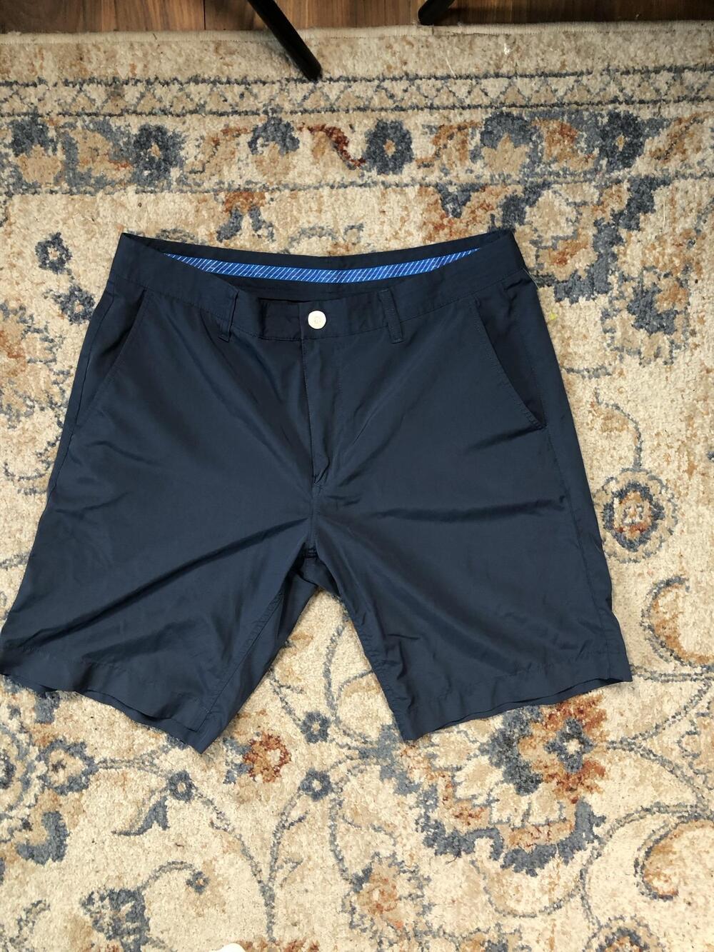 Bonobos Golf Shorts Mens 34 Blue Performance Stretch Chino 10 Inseam Casual